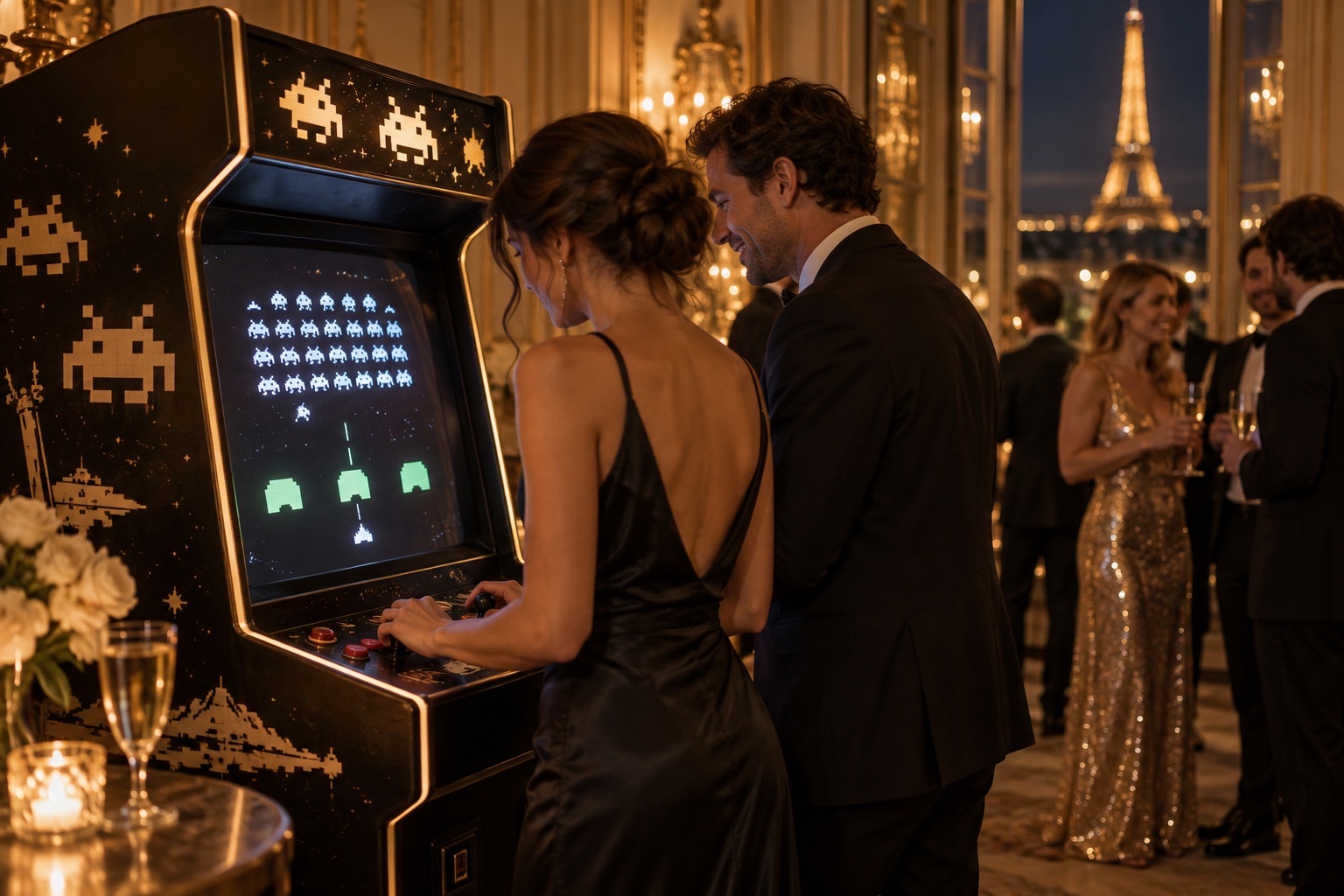 Visuel d’illustration : Location de borne arcade rétro Space Invaders