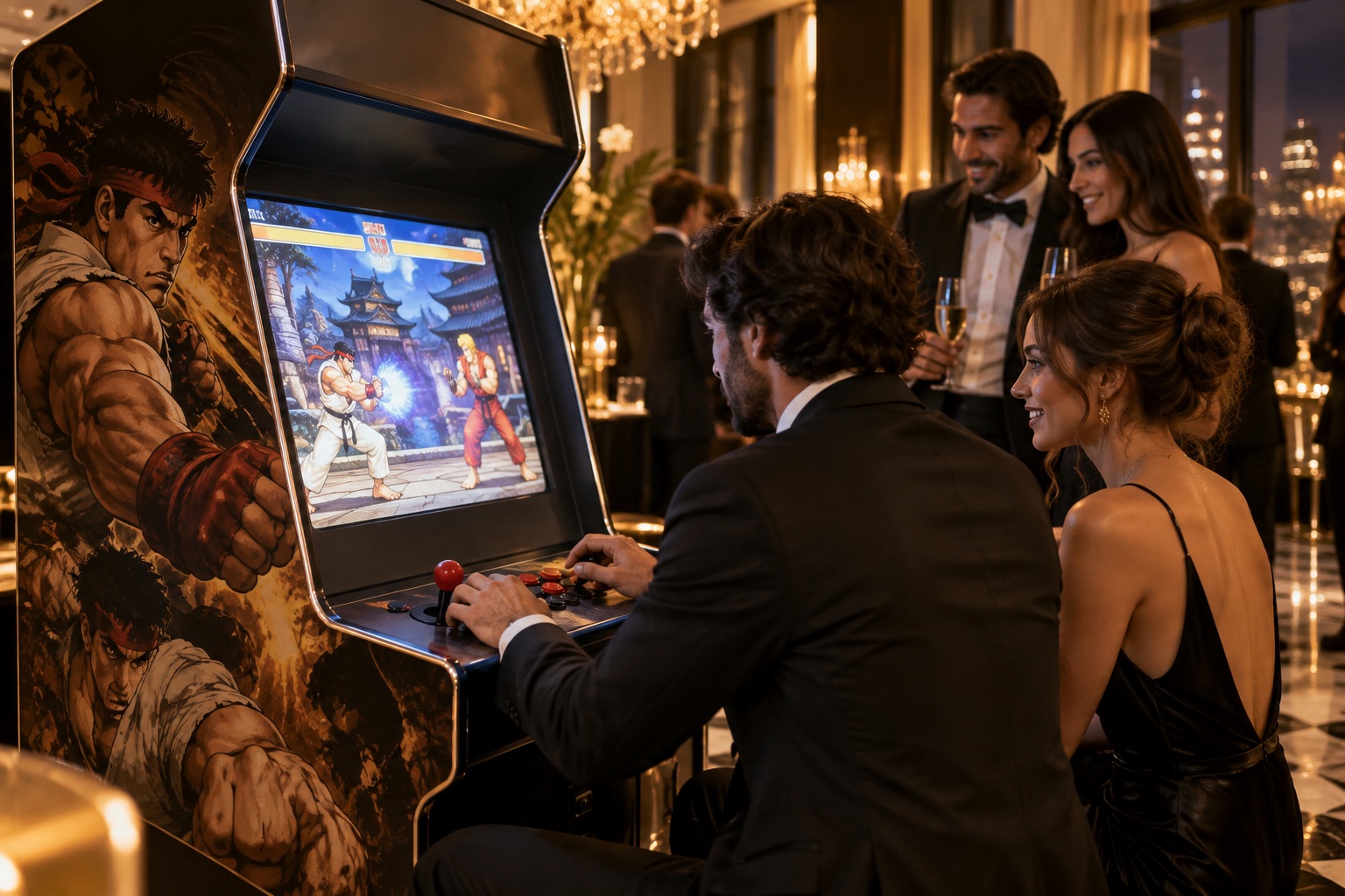 Visuel d’illustration : Location de borne arcade rétro Street Fighter