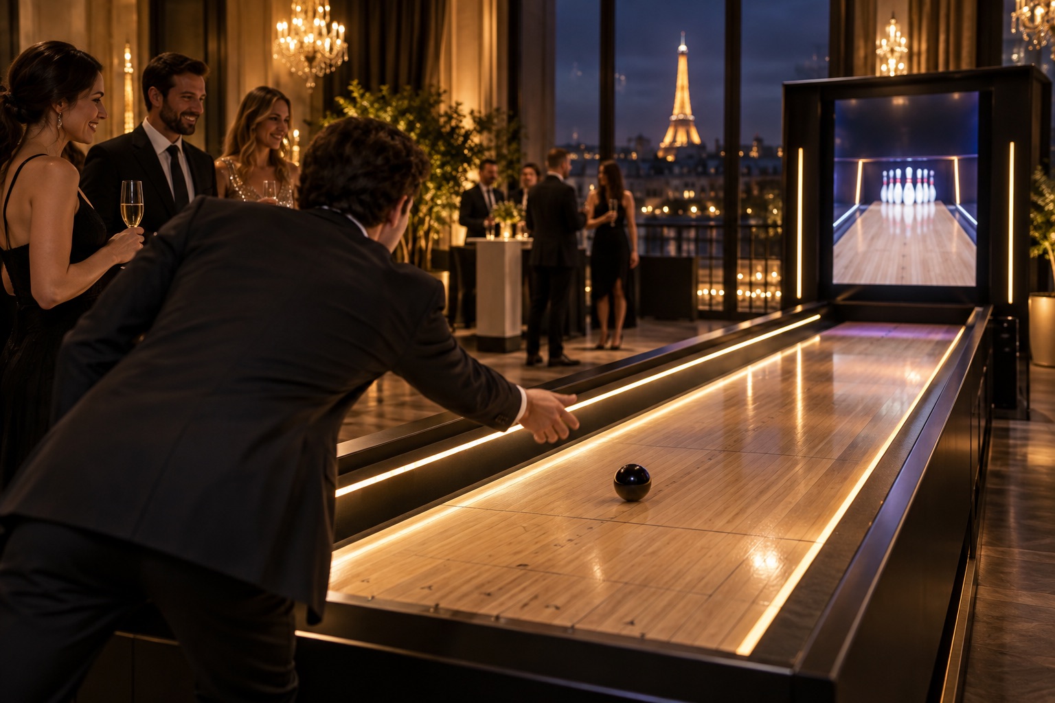Visuel d’illustration : Location de jeu de bowling interactif