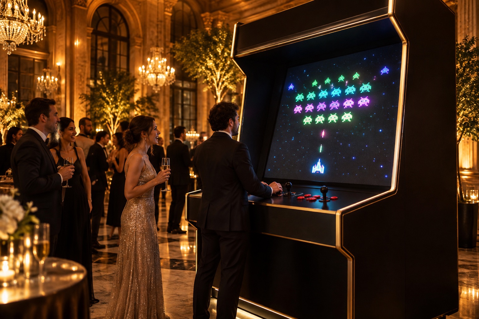 Visuel d’illustration : Location de borne arcade géante Galaga