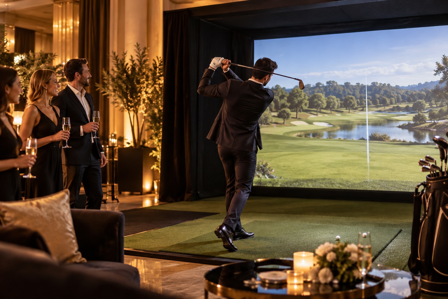 Visuel d’illustration : Location de simulateur de golf en réalité virtuelle