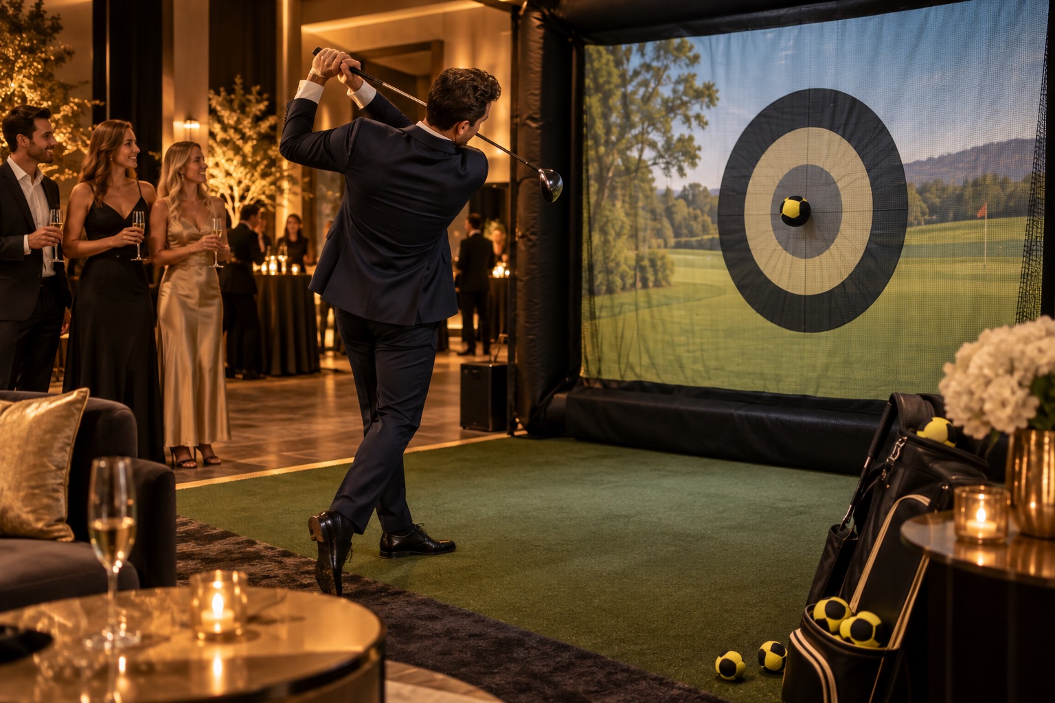 Visuel d’illustration : Animation jeu de golf sur cible