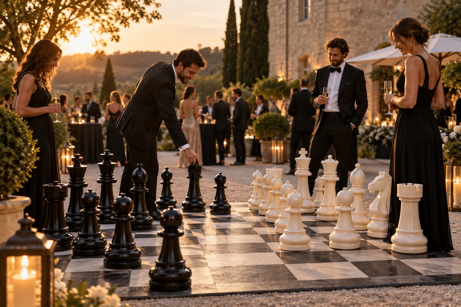 Visuel d’illustration : Location de jeu d'échecs géant